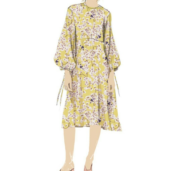 h&m yellow dress 2019